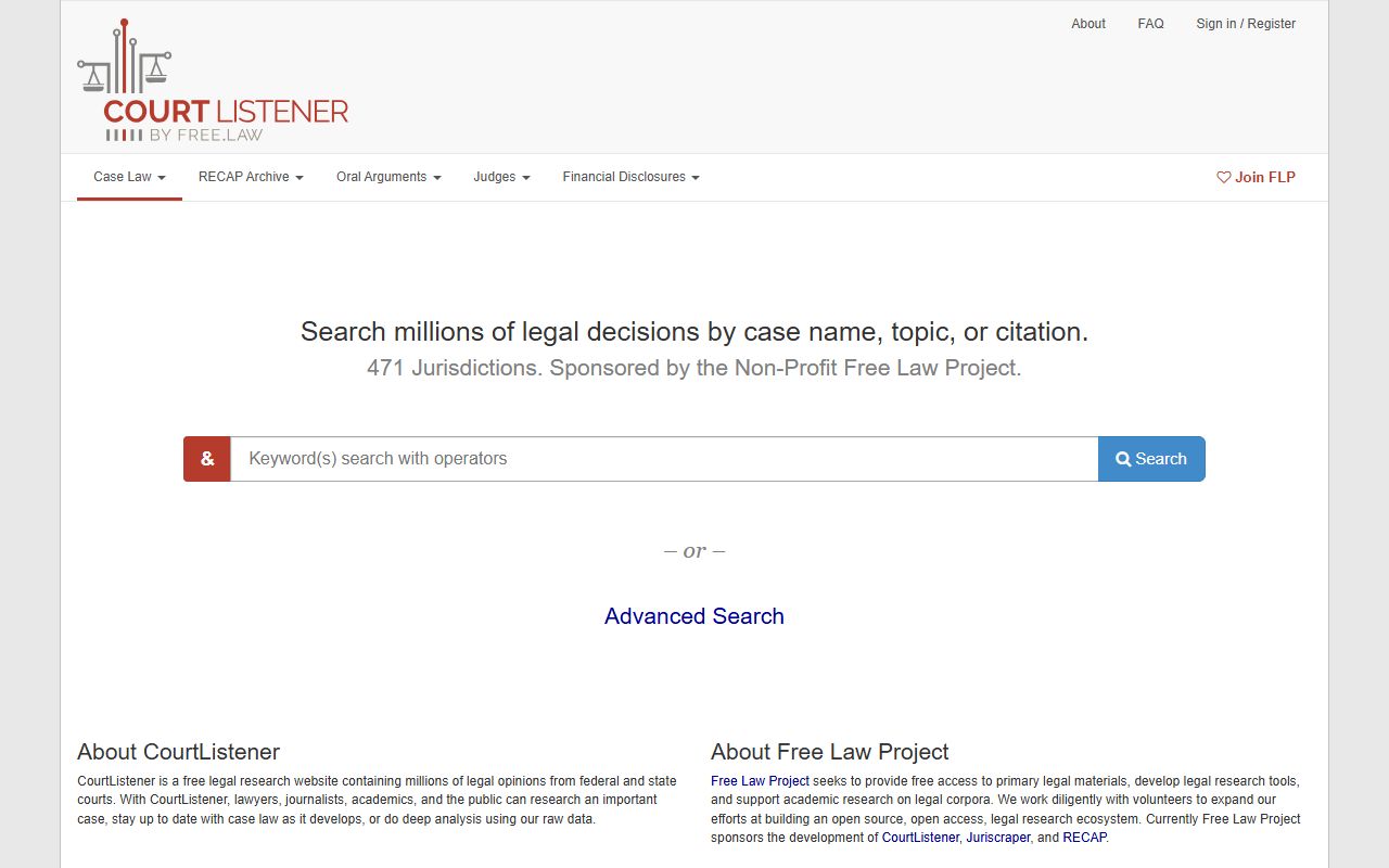Mason County court dockets research on the CourtListener legal search platform