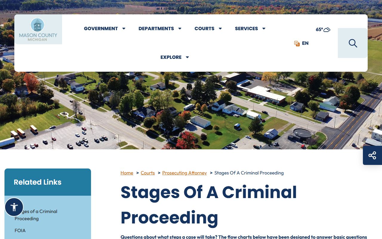 Mason County criminal records and the prosecutor criminal proceedings flow charts