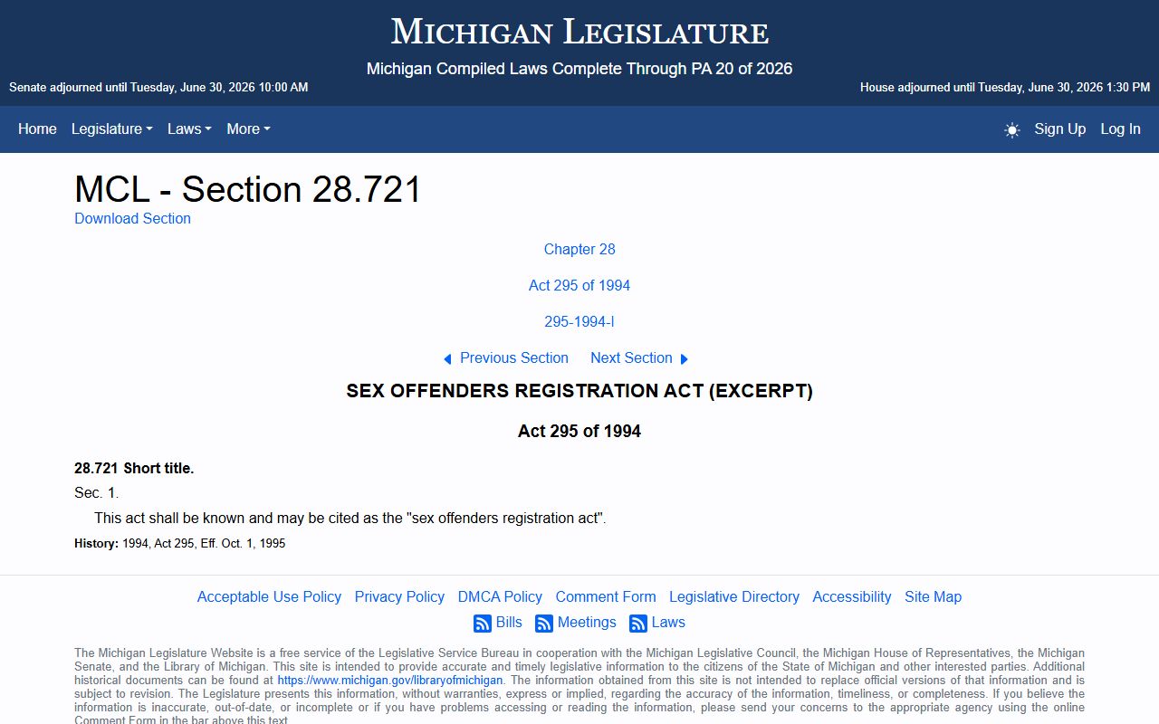 Mason County traffic records access and Michigan registry statute