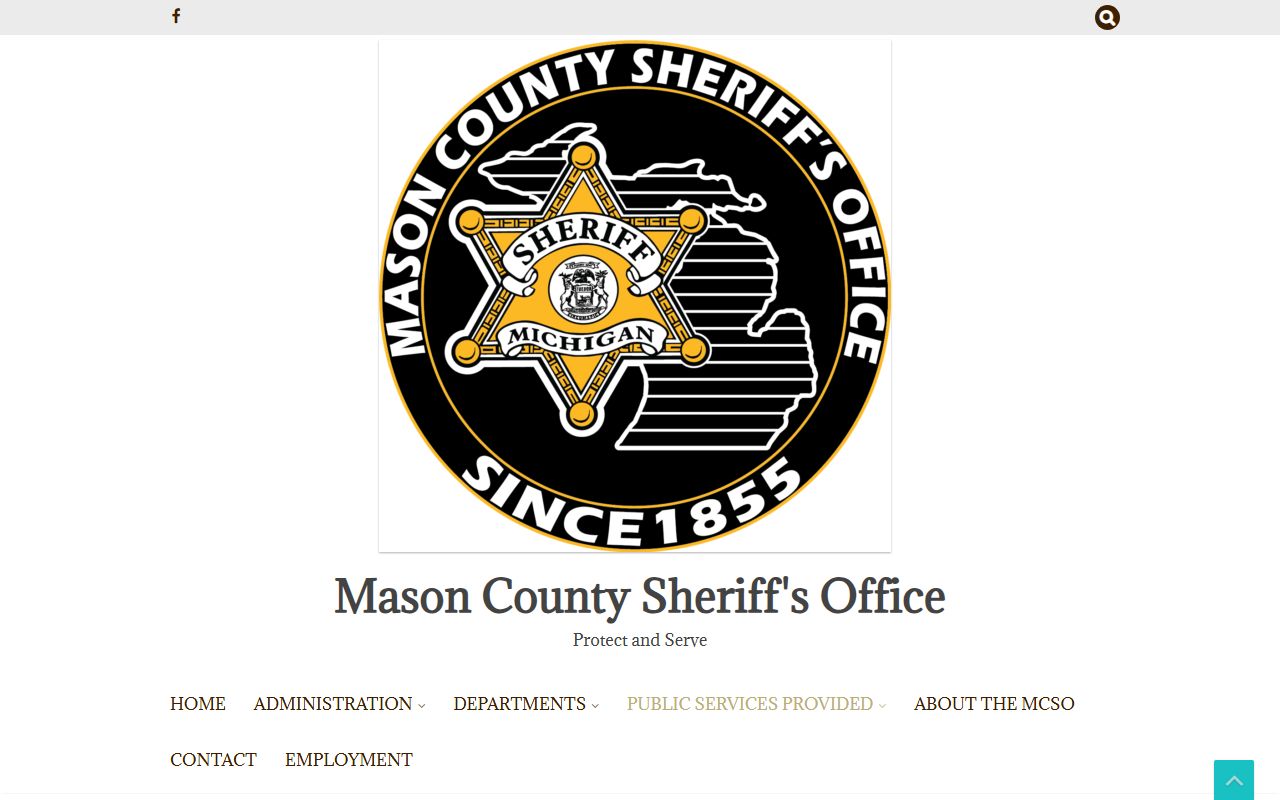 Mason County warrant records request on the Sheriff's FOIA page